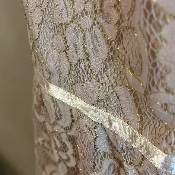 Jenny Yoo Collection Sleeveless Light Pink Lace Mini Bridesmaid Dress 0 - Picture 3 of 16